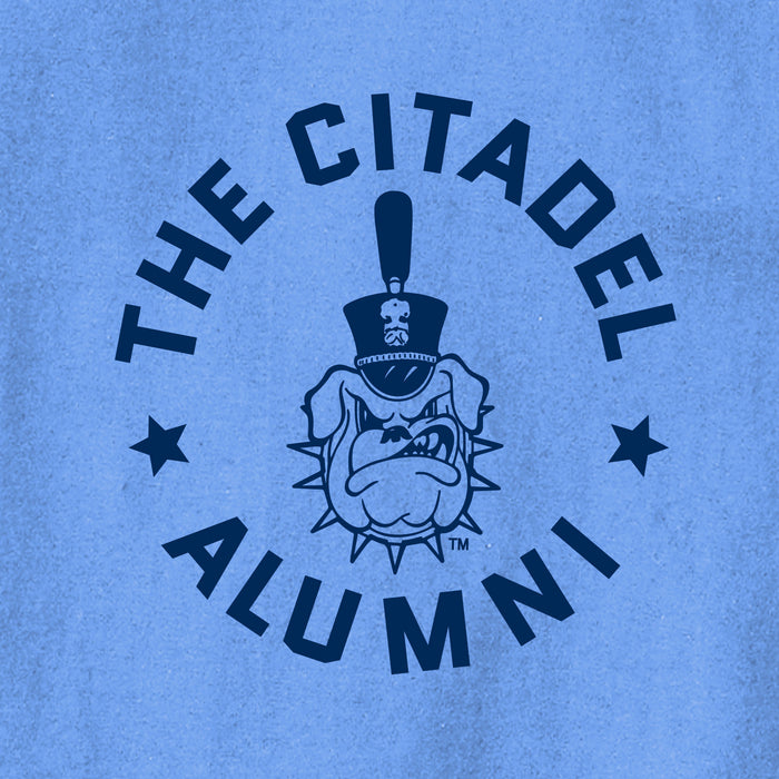 The Citadel Spike Alumni and Stars Champion Jersey Tee. Light Blue