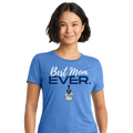 The Citadel, Spike logo, Best Mom Ever, Women’s Tri-Blend T-Shirt - Carolina Blue