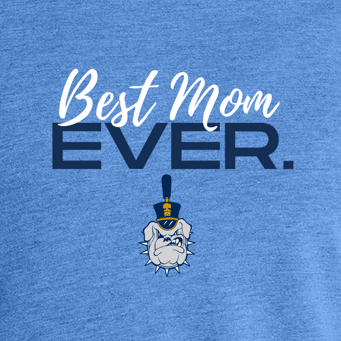The Citadel, Spike logo, Best Mom Ever, Women’s Tri-Blend T-Shirt - Carolina Blue