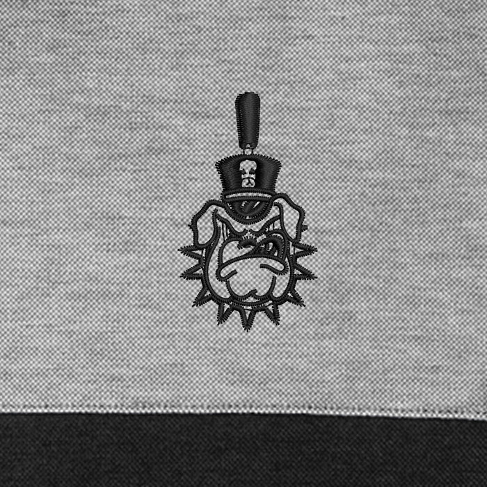 Spike TravisMathew Oceanside Blocked Polo- Black Heather-Black