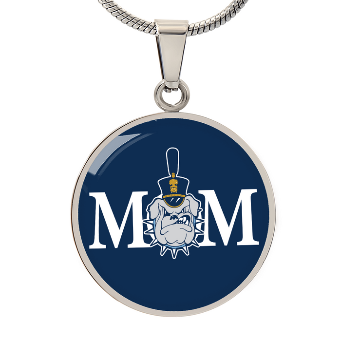 The Citadel, Spike, Mom, Navy, Circle Necklace