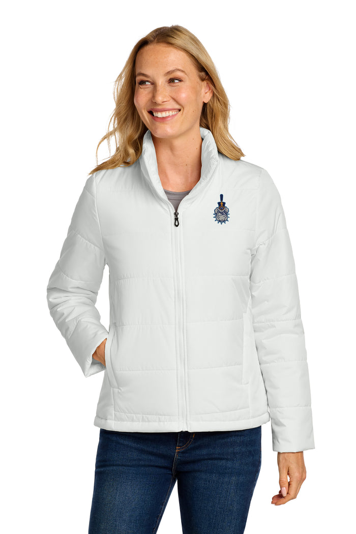 The Citadel, Spike, Port Authority® Women's Puffer Jacket - Marshmallow