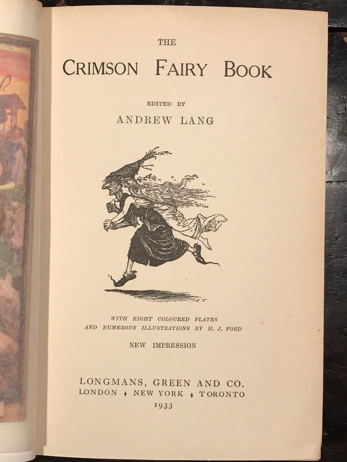 THE CRIMSON FAIRY BOOK - Lang, H.J. Ford Illustrations - New Impression, 1933