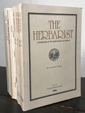 THE HERBARIST: THE HERB SOCIETY OF AMERICA - LOT OF 10, 1980-90  NATURE, HERBALS