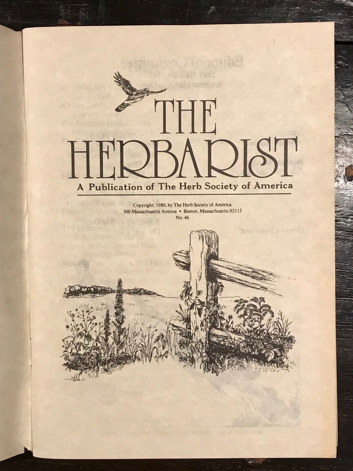THE HERBARIST: THE HERB SOCIETY OF AMERICA - LOT OF 10, 1980-90  NATURE, HERBALS