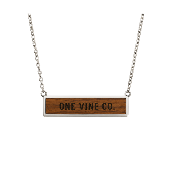 The ONE VINE Story Bar Necklace