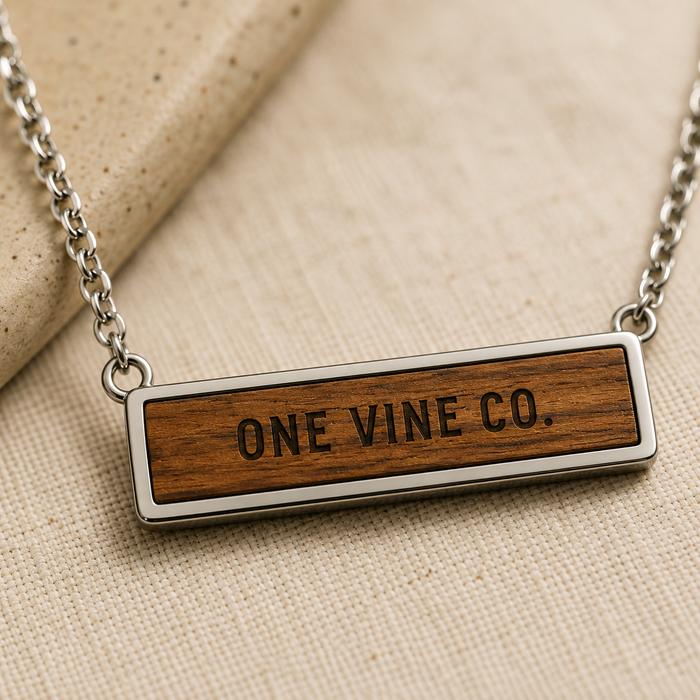The ONE VINE Story Bar Necklace
