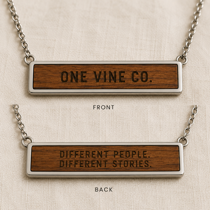 The ONE VINE Story Bar Necklace