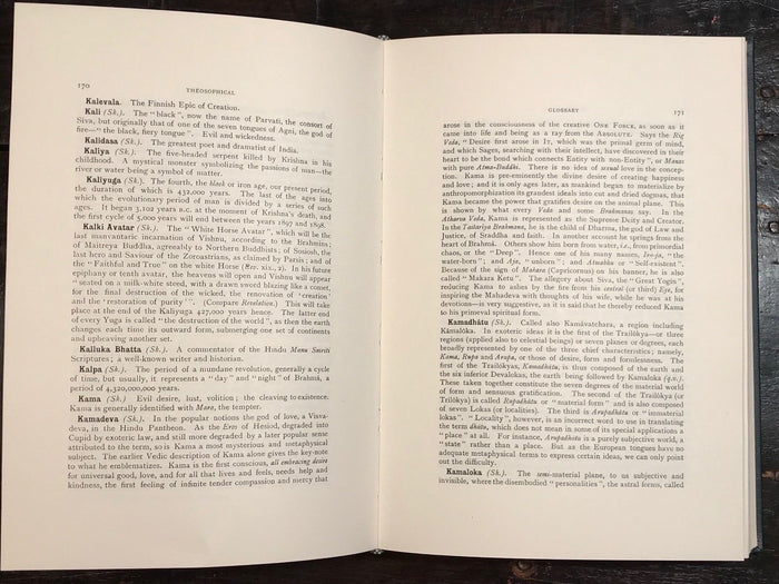 THEOSOPHICAL GLOSSARY - H.P. Blavatsky - Gnostic Philosophy Secret Doctrine
