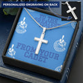 To The Greatest Mom Custom Engravable Cross Necklace