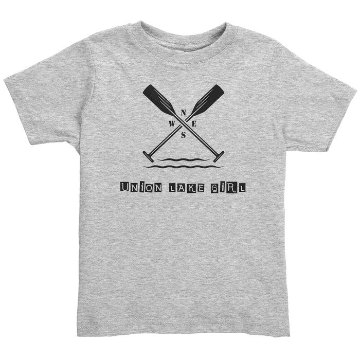 Toddler Tee, Union Lake Girl, Black Art