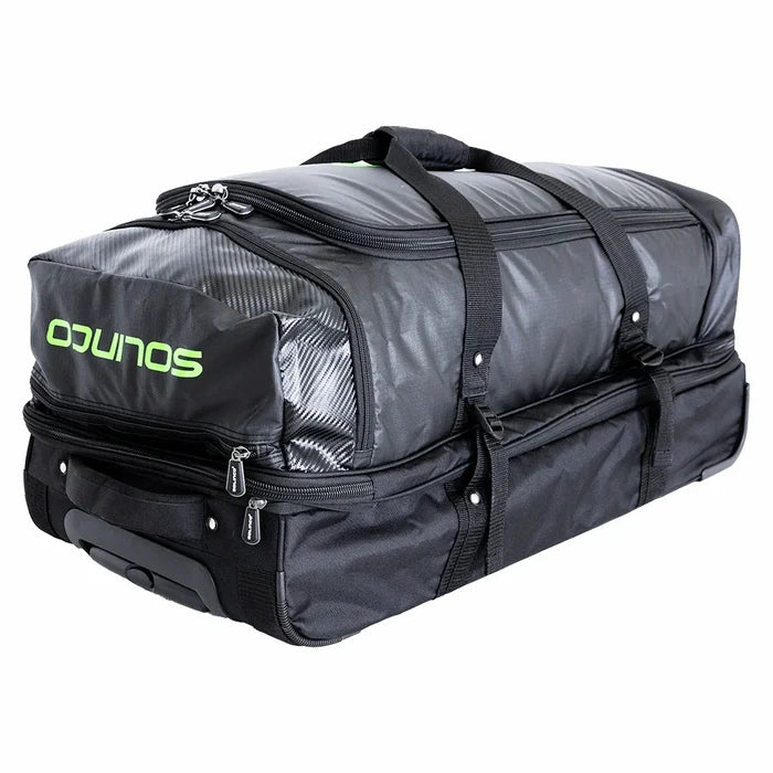 Tour Travel Bag with Wheels Black and Green