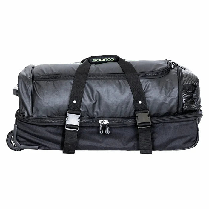Tour Travel Bag with Wheels Black and Green
