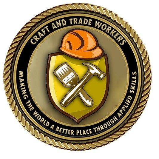 Trade/Craftsman Medallion for Box Cremation Urn/Flag Case - 2 Inch Diameter