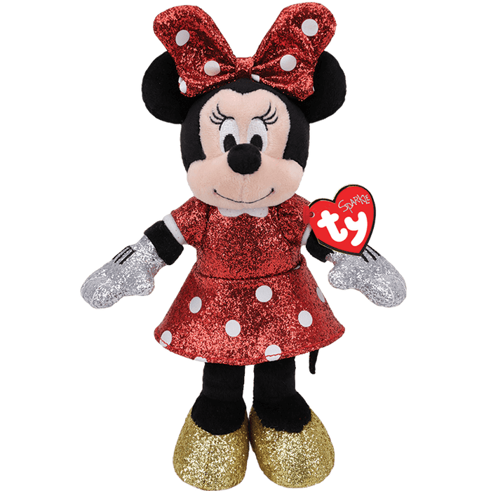 Ty Beanie Boos - Medium Minnie Mouse - Mickey Mouse Collection