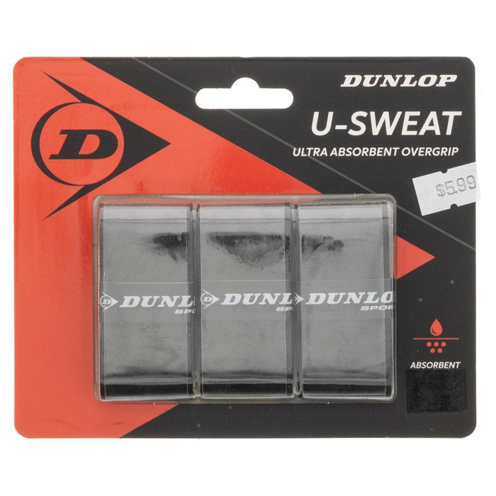U Sweat 3 Pack Overgrip Black