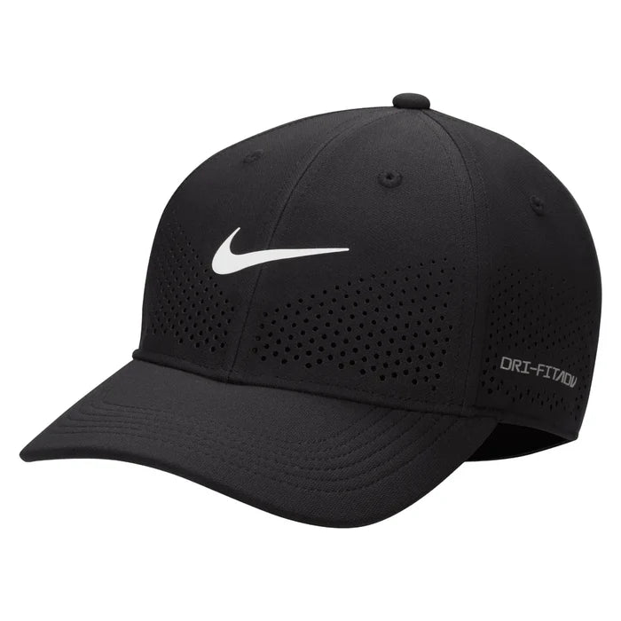 Unisex Dri-FIT ADV Club Structured Swoosh Cap, Nike, 010 Black/White, Pickleball Express, FB5636-OSBH26-010-BLACK-WHITE-1