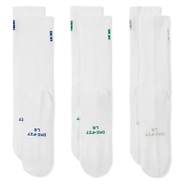 Unisex Everyday Elevated Crew Socks (3 Pairs) Multicolor