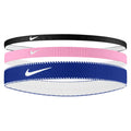 Unisex Flex Classic Mixed Width Training Headbands 3 Pack Black and Pink Rise