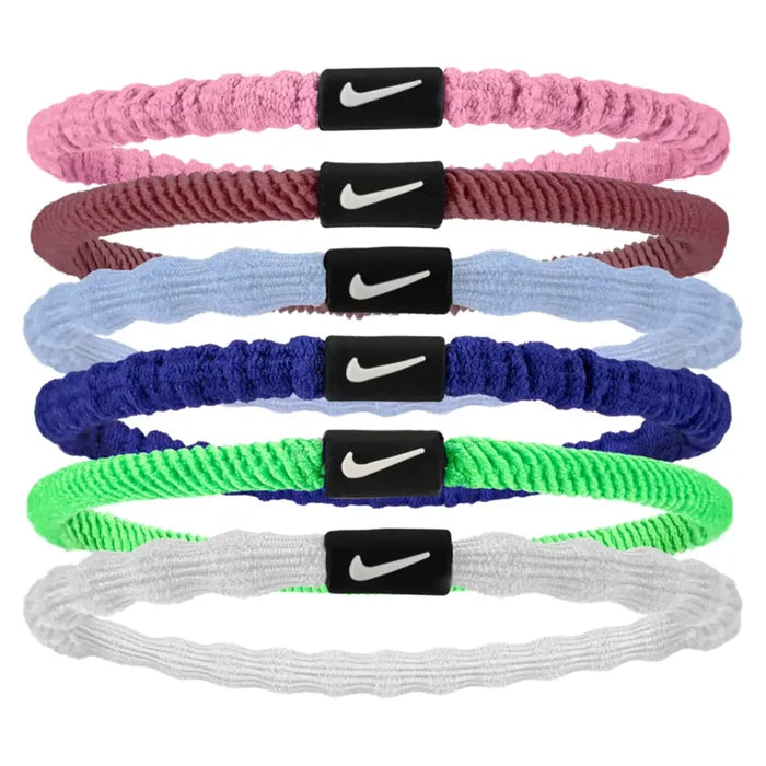 Unisex Flex Hair Tie 6 Pack Pink Rise and Smoke