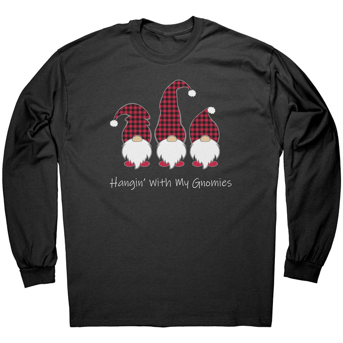 Unisex Gnome LS Gildan Tee, Hangin' With My Gnomies