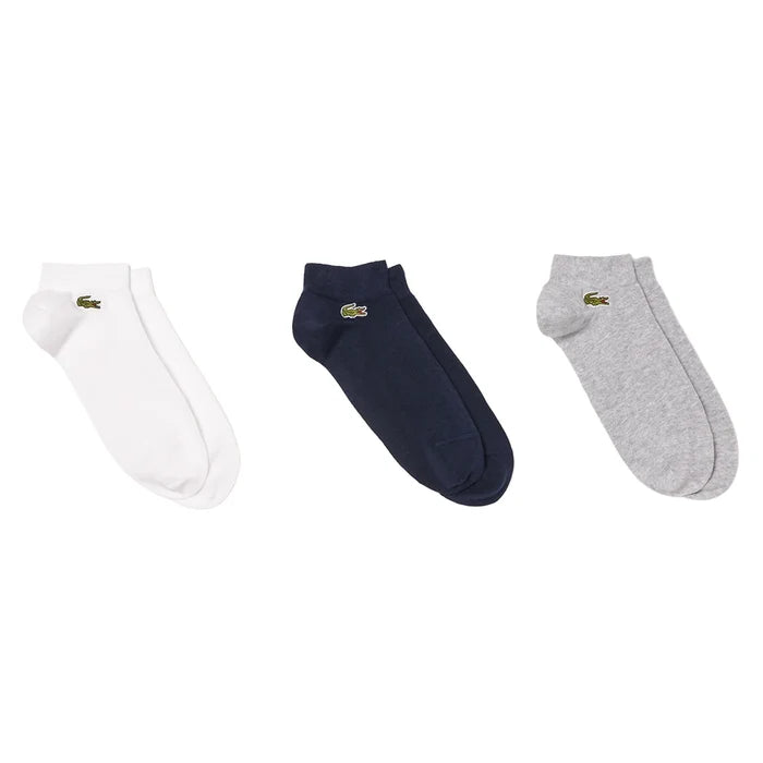Unisex Low-Cut Technical Socks Silver Chine and Navy Blue