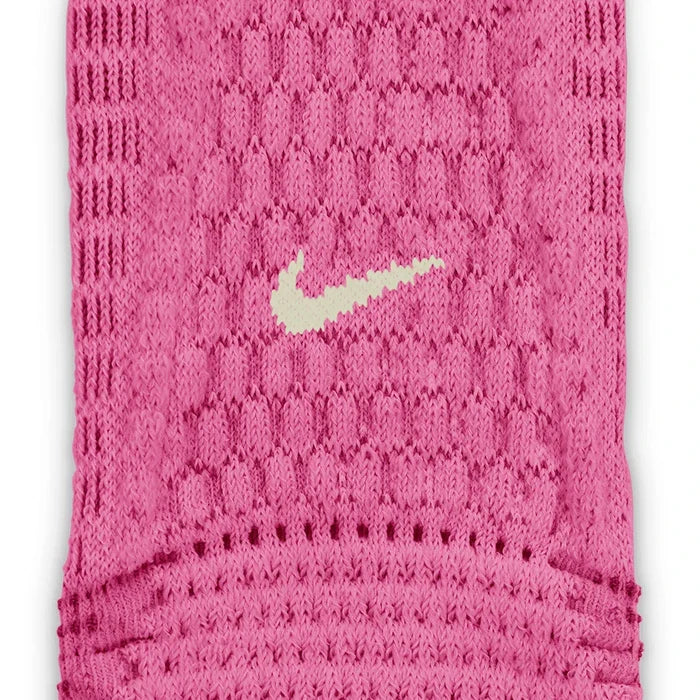 Unisex Unicorn Dri-FIT ADV Cushioned Crew Socks (1 Pair) Desert Pink and Pink Rise