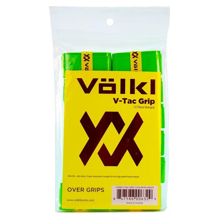 V Tac Tennis Overgrip 12 Pack Neon Green