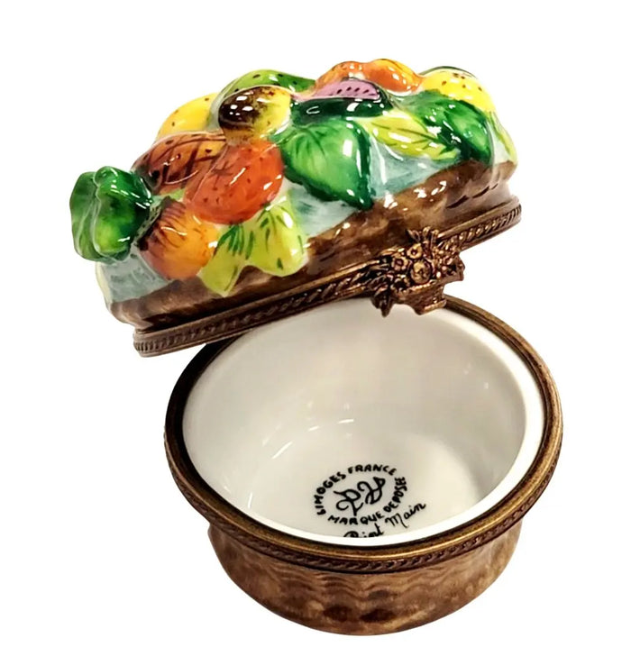 Vibrant Fruit Basket for Home Decor Limoges box shown from another angle