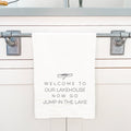 Welcome Lakehouse (Canoe) - Cotton Tea Towel