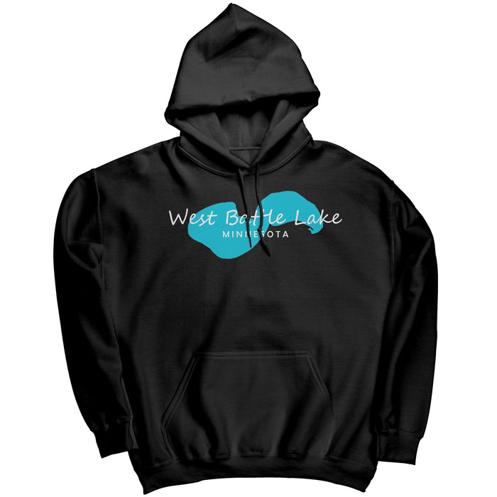 West Battle Lake Map Unisex Hoodie