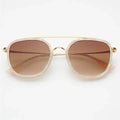 Weston Acetate Round Unisex Sunglasses - Light Pink