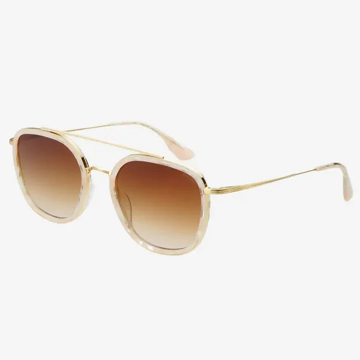Weston Acetate Round Unisex Sunglasses - Light Pink