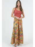 Wide Leg Pants with Lace Inserts