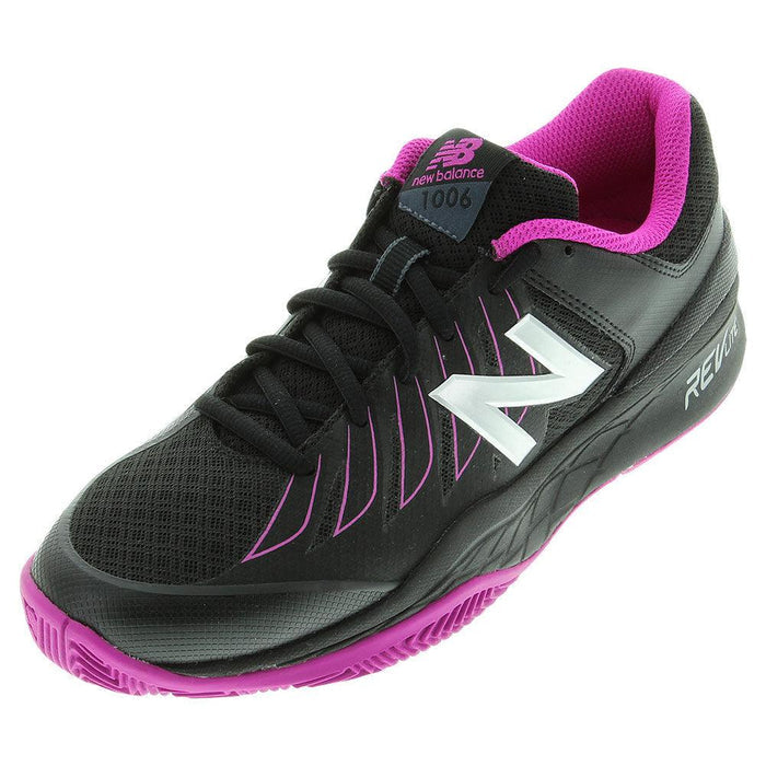 Women's 1006 B Width Shoes Black and Pink