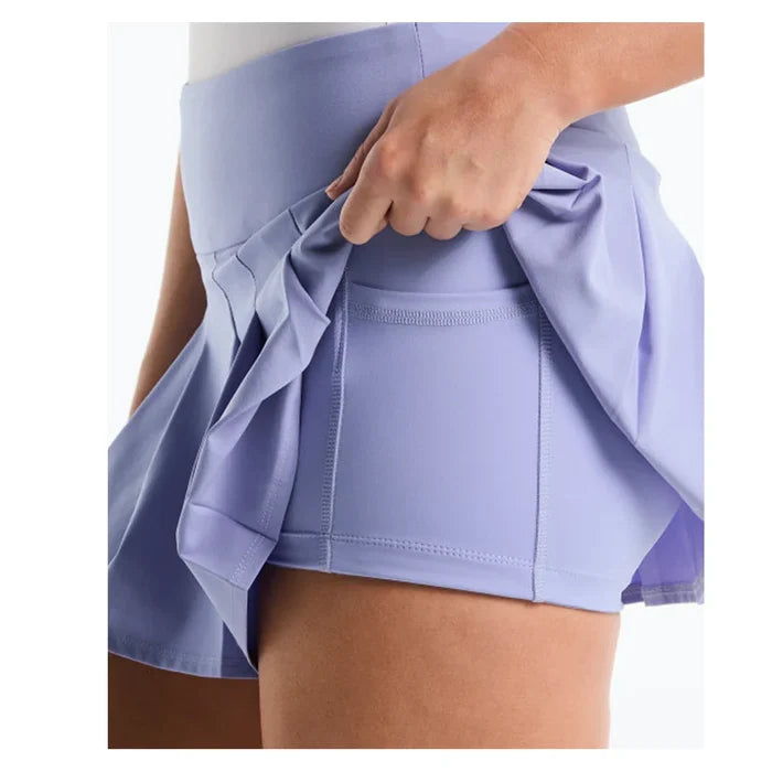 Women's 13 Inch Pleated Skort Pale Iris