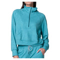 Women's 1/4 Zip Heather Long Sleeve Top