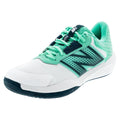 Women's 696v6 B Width Court Shoes White and Deep End