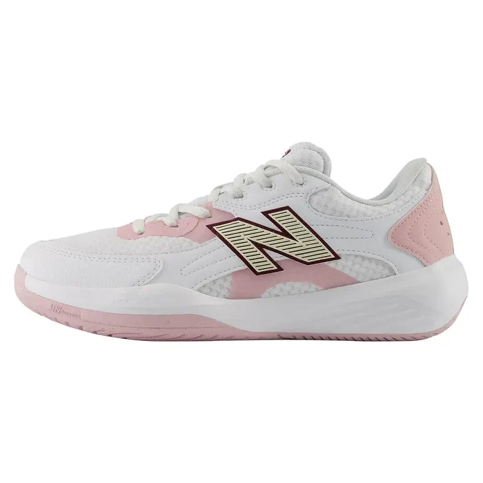 Women's 696v7 B Width Shoes White and Pink Chalk