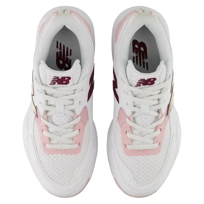 Women's 696v7 B Width Shoes White and Pink Chalk