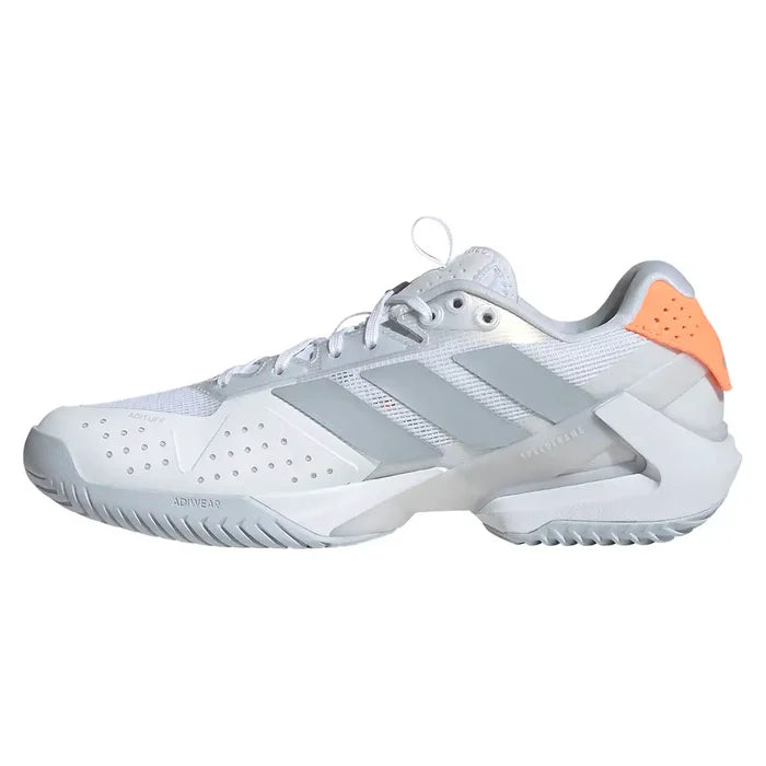 Women's Adizero Ubersonic 5 Shoes Footwear White and Beam Orange
