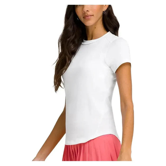 Women's All Day Tennis Tee Bright White-Apparel-Wilson-WW00468511-WTAF25-2-2-[Sku]-Tennis Express