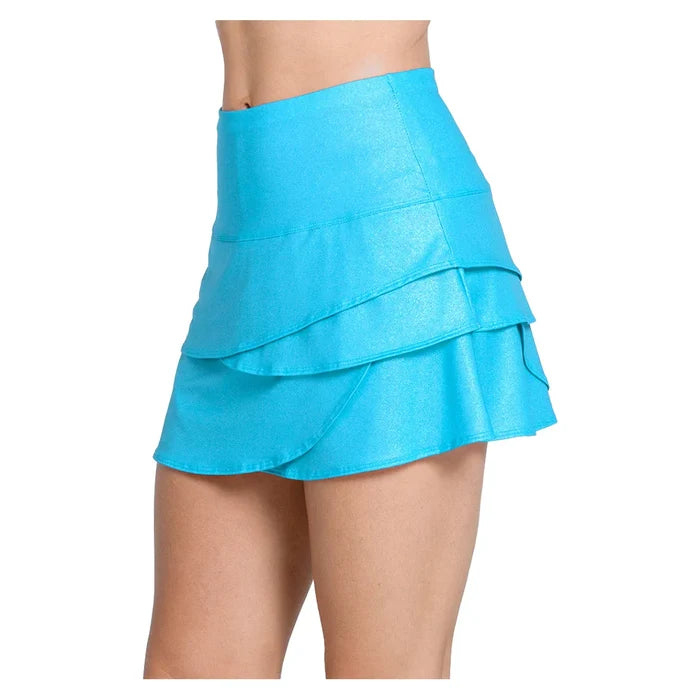 Women's All That Shimmers Scallop 14 Inch Skort