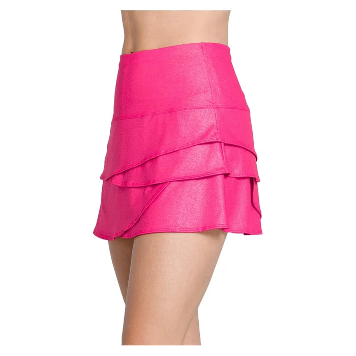 Women's All That Shimmers Scallop 14 Inch Skort