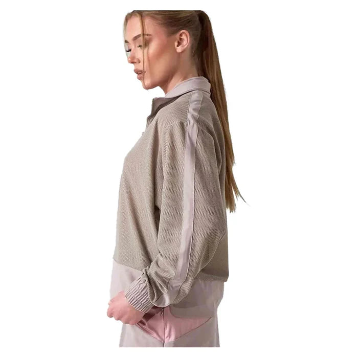 Women's Baila Half Zip Top Latte