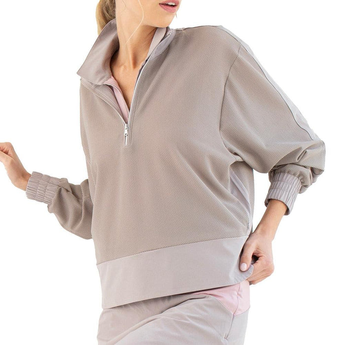 Women's Baila Half Zip Top Latte