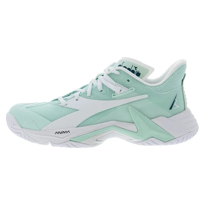 Womens B.Icon 3 AG Court Shoes Bay and White