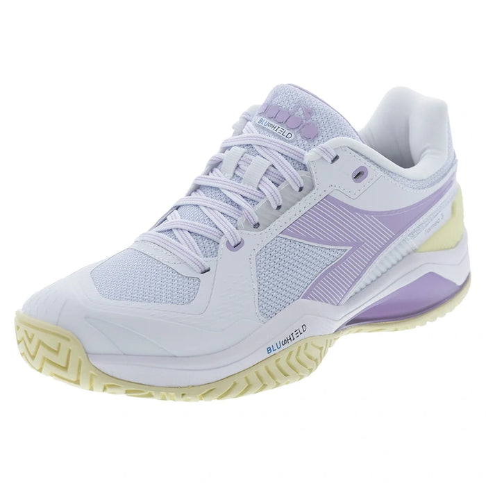 Women's Blushield Torneo 3 AG Shoes White and Orchid Bloom