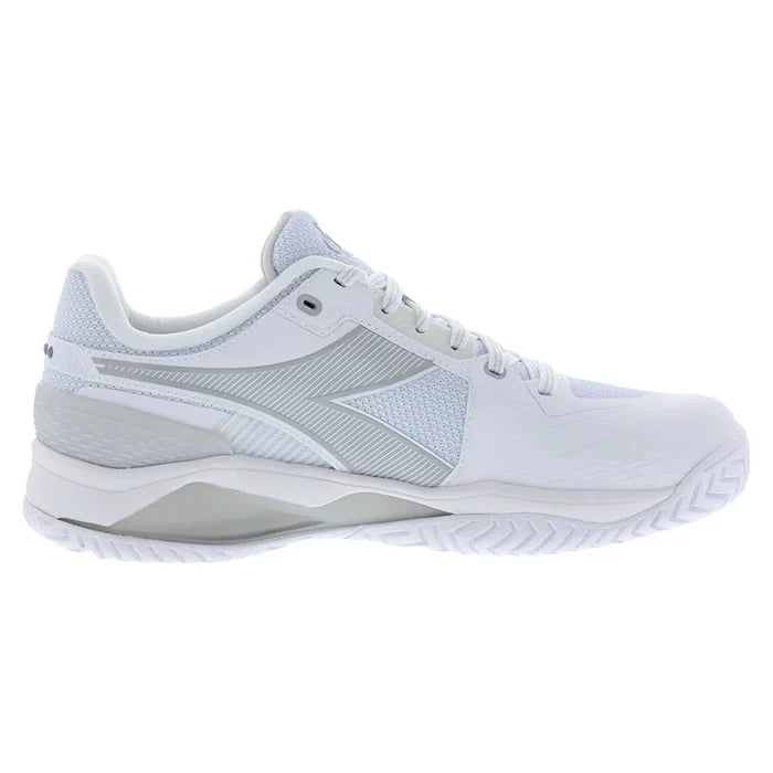 Women's Blushield Torneo 3 Court Shoes White and Silver