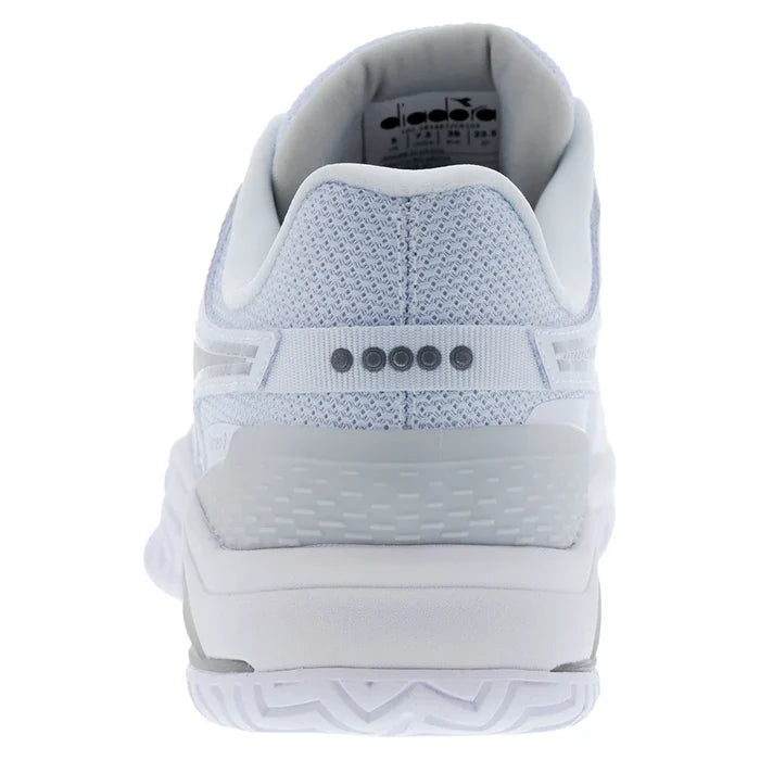 Women's Blushield Torneo 3 Court Shoes White and Silver